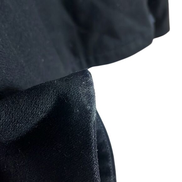 Old Navy Wool Blend Zip Button Front Collared Lined Coat Jacket Black Size M - Picture 6 of 7